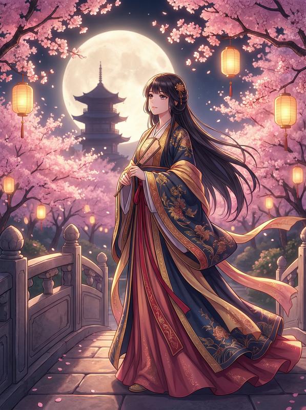 人兽-月下花前古风动漫